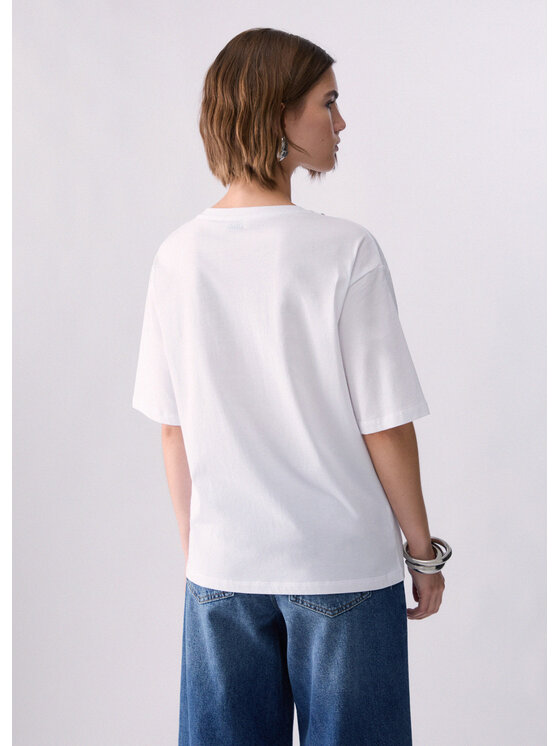 Liu Jo Liu Jo T-shirt WF6398JS904L9348 Bianco Regular Fit
