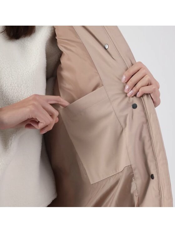 4F 4F Parka 4FWAW24TDJAF476-83S Marrone Regular Fit