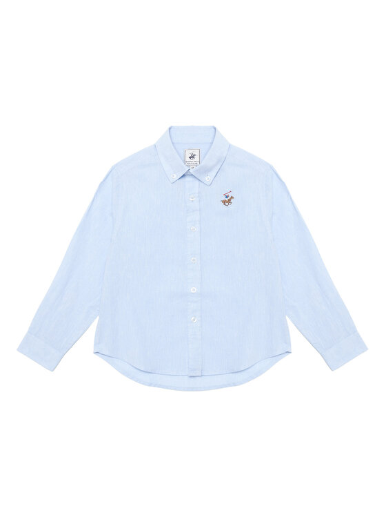Beverly Hills Polo Club Beverly Hills Polo Club Hemd P-SS26B-SH0152 Hellblau Regular Fit