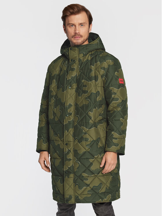 HUGO Prechodný kabát Marco2241 50476742 Zelená Relaxed Fit