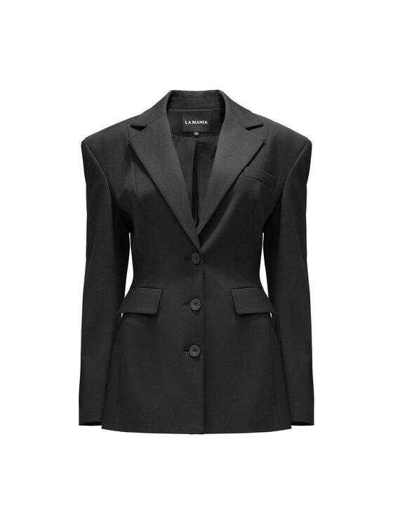 La Mania La Mania Marynarka JACKIE Czarny Classic Fit
