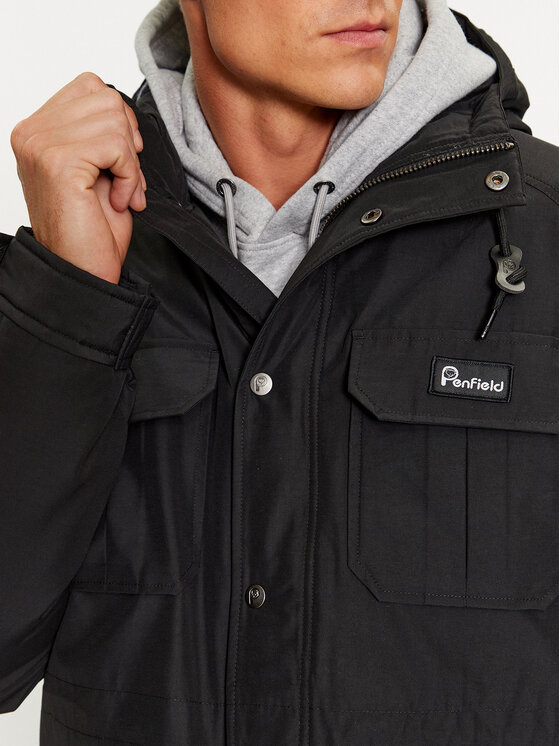 Penfield Penfield Žieminė striukė PFD0232 Juoda Long Fit