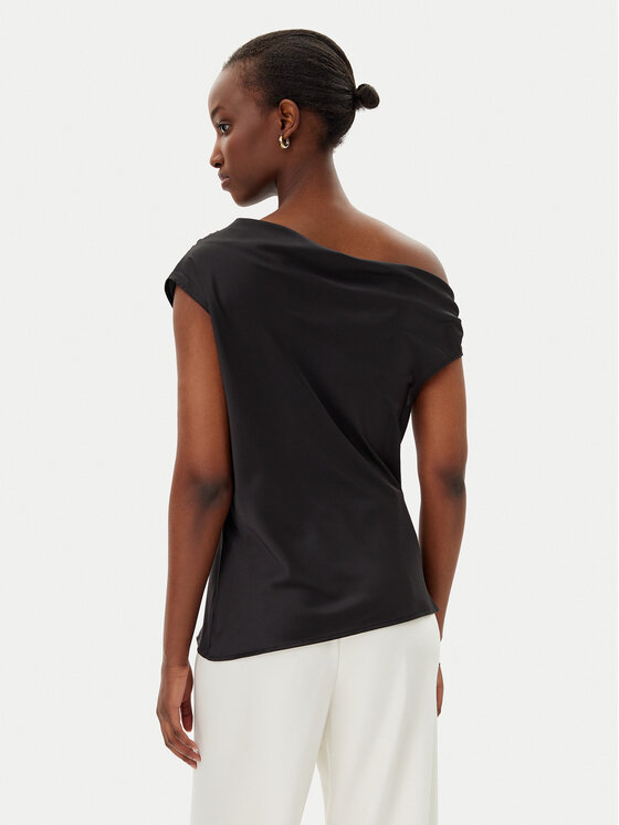 Imperial Imperial Blúz RFY4JDG Fekete Regular Fit