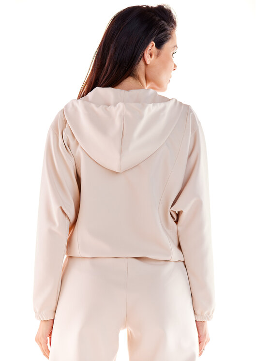 Awama Awama Bluza A590 Beżowy Basic Fit