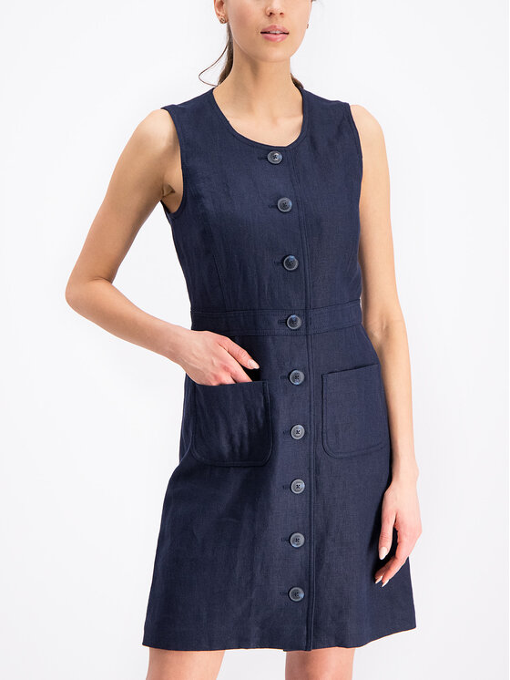 Tory Burch Tory Burch Letní šaty 53819 Tmavomodrá Regular Fit