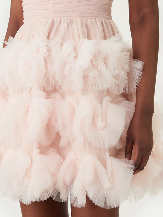 Rinascimento Rinascimento Коктейлна рокля CFC0127839003 Розов Slim Fit