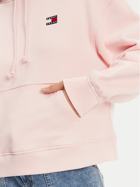 Tommy Jeans Tommy Jeans Majica dugih rukava Badge DW0DW19414 Ružičasta Boxy Fit