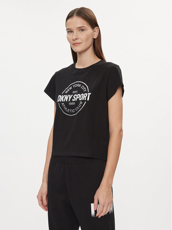 DKNY Sport T-krekls DP3T9563 Melns Relaxed Fit