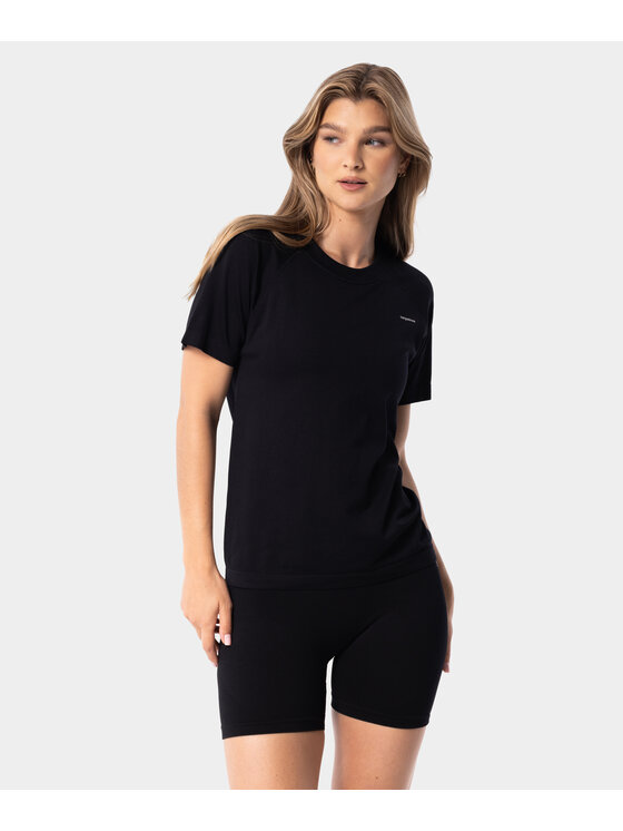 Carpatree Carpatree Koszulka techniczna Simply Top Czarny Fitted Fit