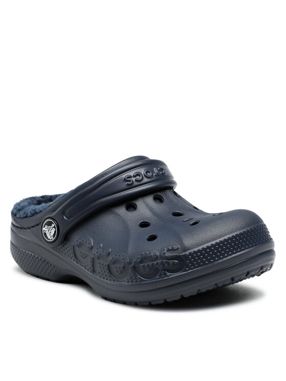 Crocs Crocs Klapki Baya Lined Clog K 207500-463 Granatowy