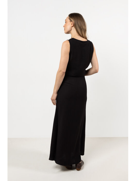 Awama Awama Bluzka A718 Czarny Basic Fit