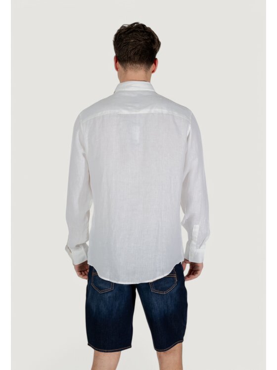 Armani Exchange Armani Exchange Koszula XM001221 AF14619 Biały Long Fit