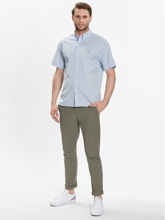 Tommy Hilfiger Tommy Hilfiger Camicia MW0MW31382 Celeste Regular Fit