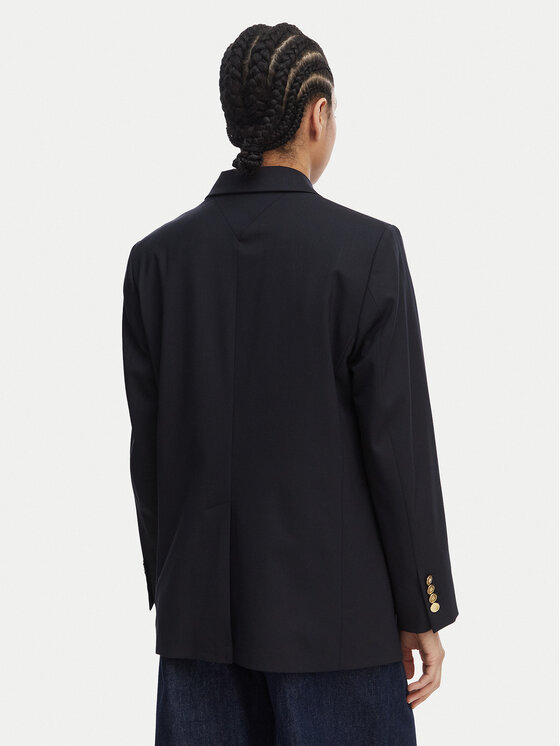 Tommy Hilfiger Tommy Hilfiger Sako WW0WW50784 Tmavomodrá Relaxed Fit