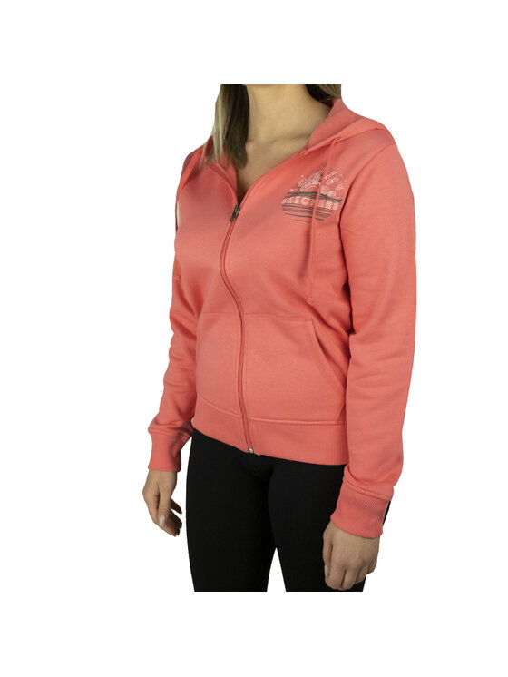Skechers Skechers Bluza Skechers Full Zip Hoodie Różowy Regular Fit