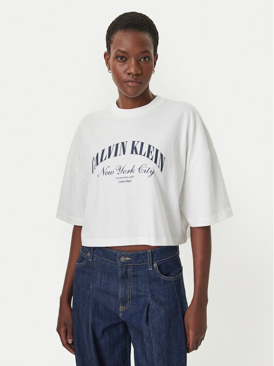 Calvin Klein Jeans Calvin Klein Jeans Tričko LV047F813G Biela Boxy Fit