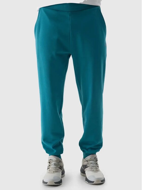 4F 4F Pantaloni da tuta 4FWSS24TTROM603-46S Verde Regular Fit