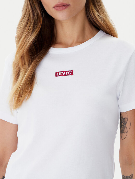 Levi's® Levi's® T-krekls Rickie 001Z9-0007 Balts Slim Fit