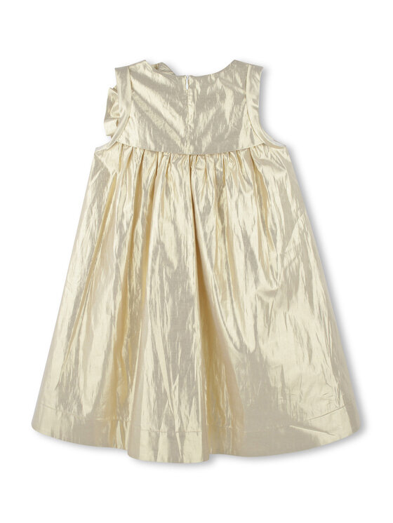 Karl Lagerfeld Kids Karl Lagerfeld Kids Sukienka elegancka Z30474 D Złoty Regular Fit