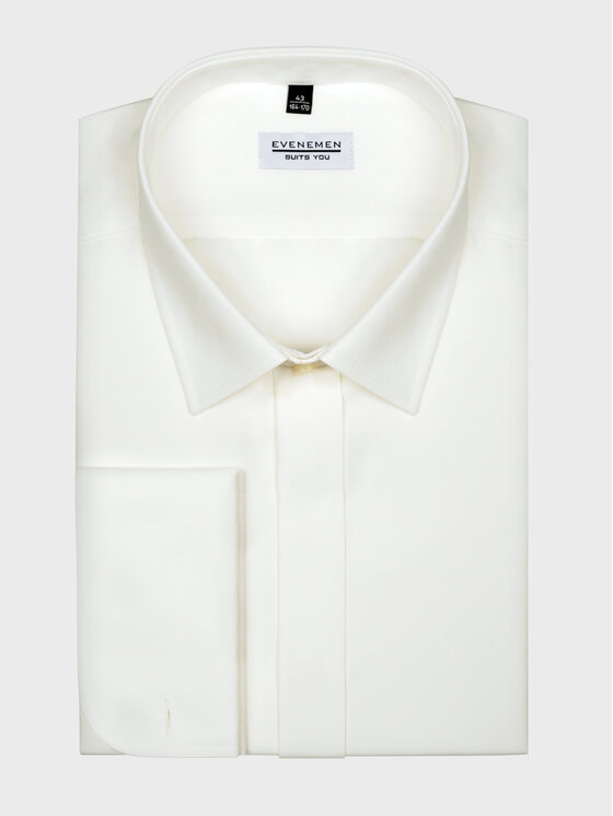 Evenemen Evenemen Koszula IVORY Écru Slim Fit