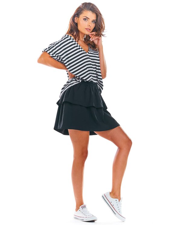Infinite You Infinite You Spódnica M218 Czarny Basic Fit