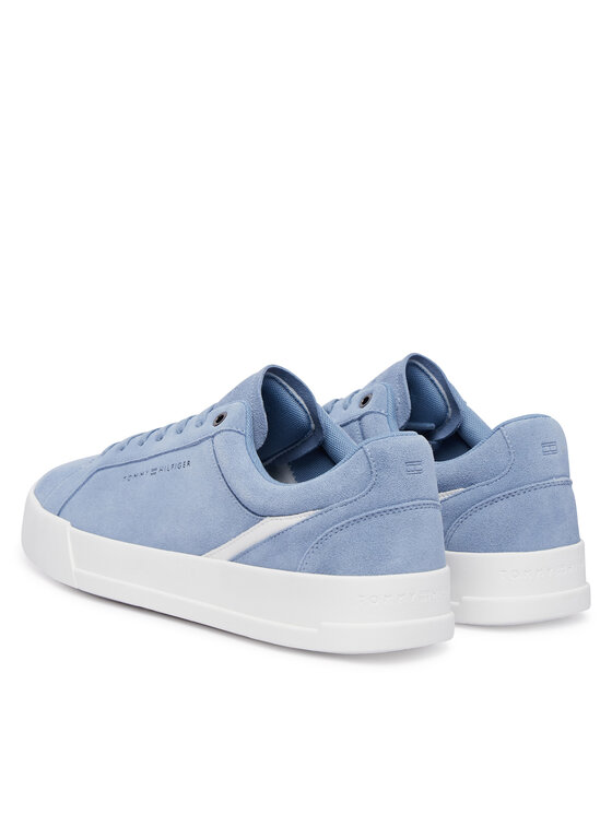 Tommy Hilfiger Tommy Hilfiger Laisvalaikio batai Th Court Premium Suede FM0FM05880 Mėlyna