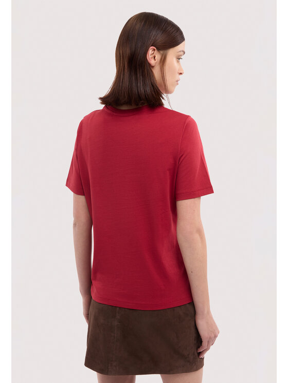 Trussardi Trussardi T-Shirt G1156000243N036 Czerwony Regular Fit