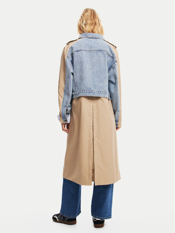 Desigual Desigual Тренч Riga 24WWEWBU Бежевий Regular Fit