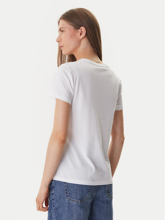 DKNY DKNY Tričko DJ6T1748 Biela Regular Fit