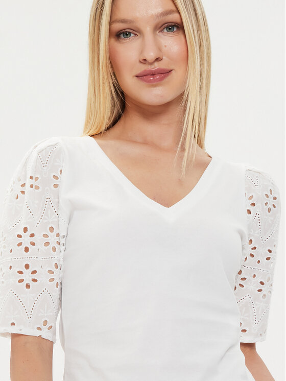 Morgan Morgan T-Shirt 231-DPALM Εκρού Regular Fit