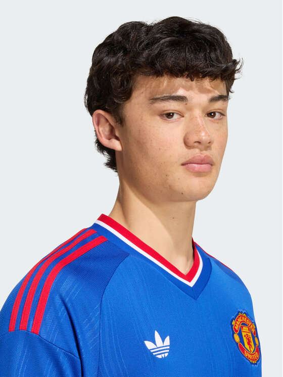 adidas adidas Koszulka techniczna 171538 Niebieski jasny Slim Fit
