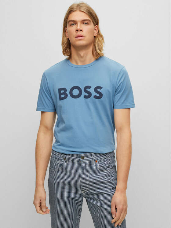 BOSS Boss T-shirt Thinking 1 50481923 Blu Regular Fit