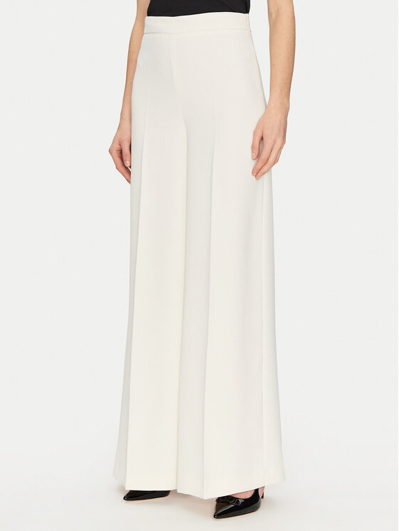 TWINSET TWINSET Palazzo kalhoty 251TP2102 Écru Wide Leg