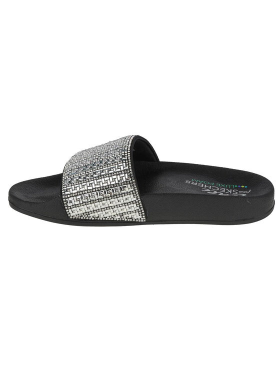 Skechers Skechers Klapki Skechers Pop Ups-New Spark Srebrny
