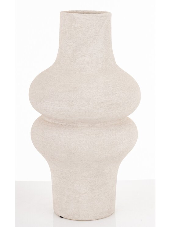 MIAhome MIAhome Wazon ceramiczny 35x18,5x18,5 cm MERINGA Biały