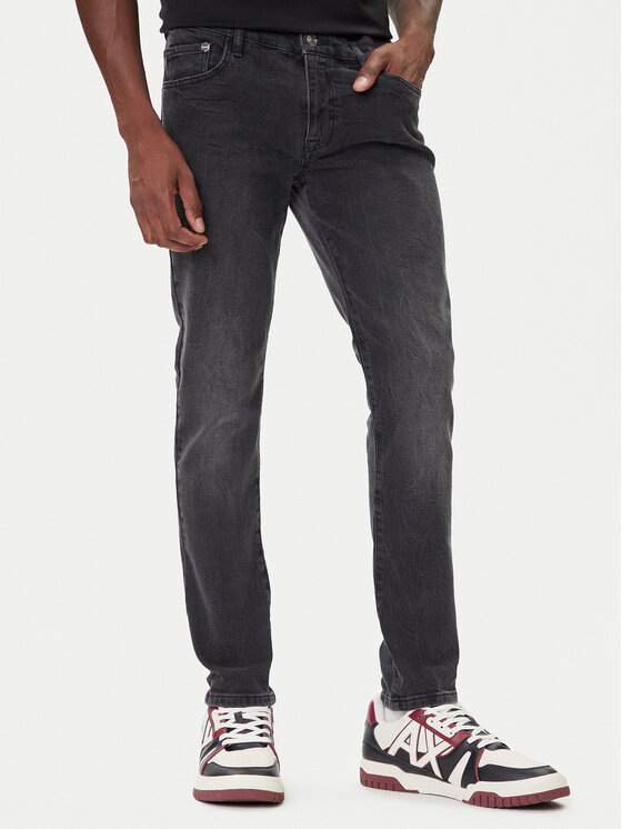 Iceberg Iceberg Jeansy 20EI1P02SK16003 Černá Slim Fit