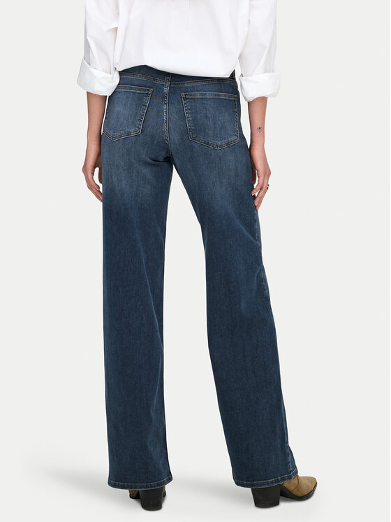 ONLY ONLY Jeansy Madison 15339459 Granatowy Wide Leg