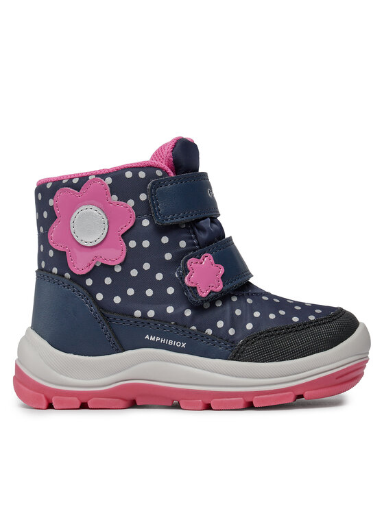 Geox Geox Snehule B Flanfil Girl B Abx B363WB 0MNBC C4268 S Tmavomodrá