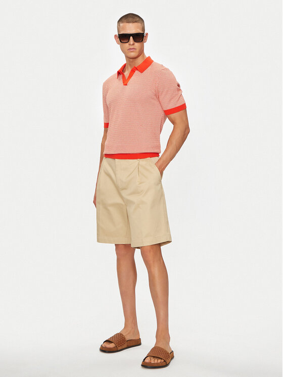 United Colors Of Benetton United Colors Of Benetton Kratke hlače iz tkanine 4HA9U900S Bež Regular Fit