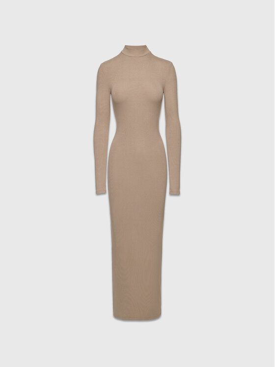 La Mania La Mania Vestito da giorno FALLON 2 Beige Classic Fit