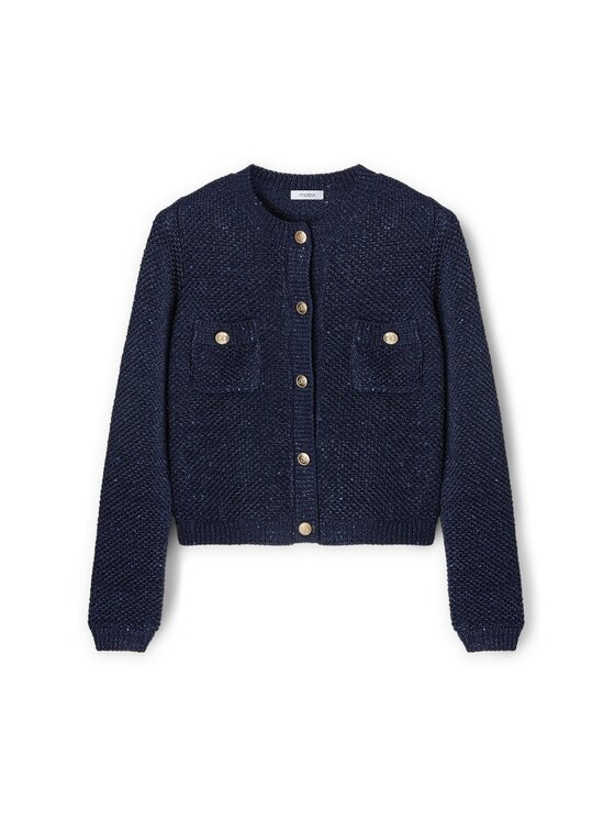 Motivi Motivi Cardigan M319W003402N034 Blu Regular Fit