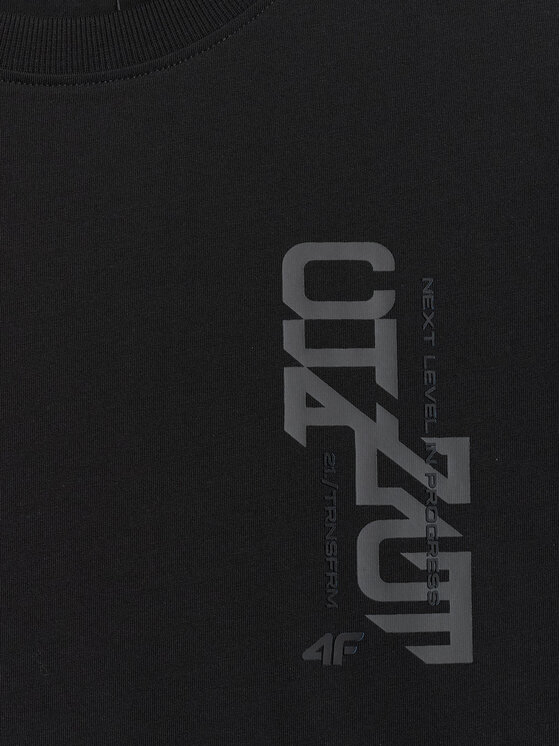4F 4F T-Shirt BRAND CODE Czarny Regular Fit