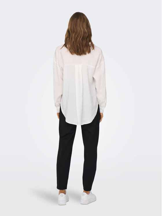 ONLY ONLY Hemd Iris 15284994 Weiß Regular Fit