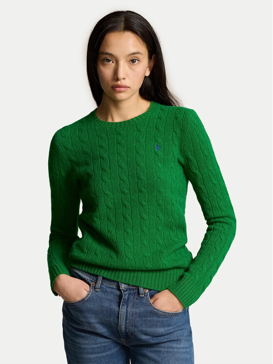 Polo Ralph Lauren Sveter 211910421020 Zelená Slim Fit