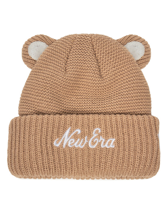 New Era New Era Kapa Teddy Bear Ears Cuff Knit Beanie 60580864 Rjava