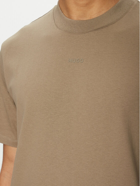 HUGO HUGO T-Shirt Dapolino 50488330 Brązowy Relaxed Fit