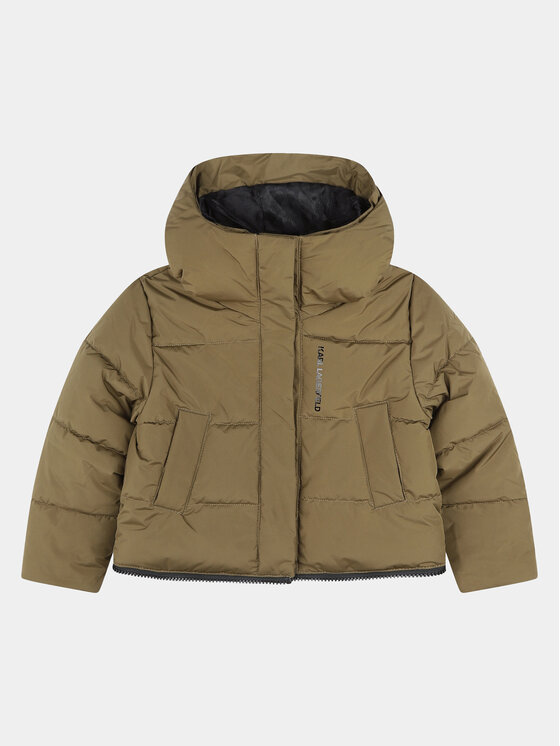 Karl Lagerfeld Kids Karl Lagerfeld Kids Μπουφάν χειμωνιάτικο Z16167 D Χακί Regular Fit
