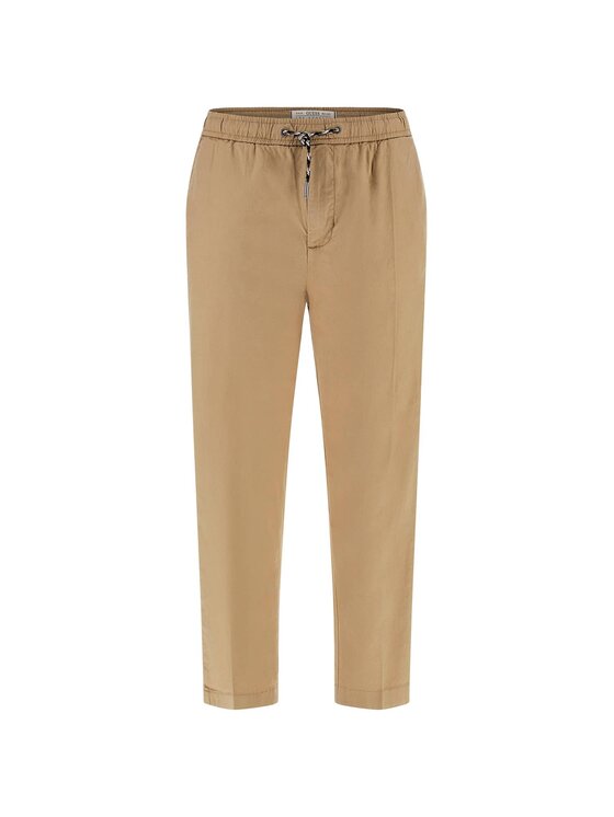 Guess Guess Spodnie materiałowe 174359 Beżowy Regular Fit