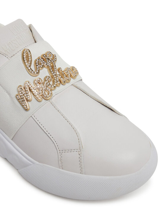 LOVE MOSCHINO LOVE MOSCHINO Sneakersy JA15064G1MIA610A Biały