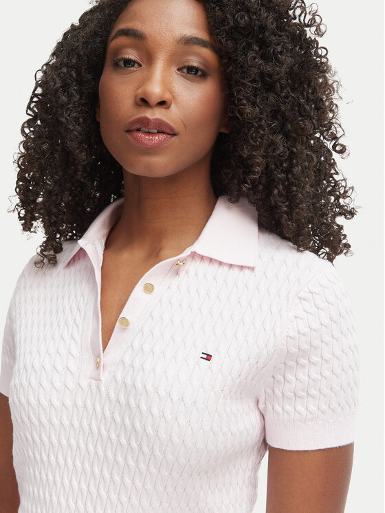 Tommy Hilfiger Tommy Hilfiger Polo särk WW0WW41474 Roosa Regular Fit